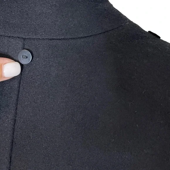 Lauren Ralph Lauren Womens Wool Blend Mock Neck Black Winter Coat Size XXL - Picture 9 of 14